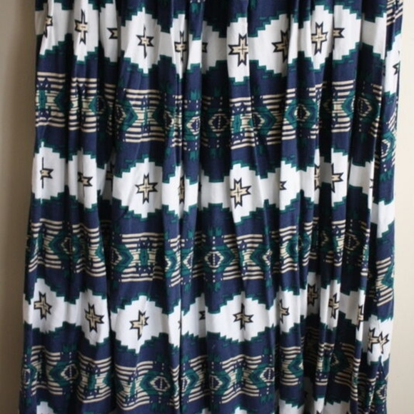 Southwestern Western Print Boho Peasant Skirt - Picture 6 of 7